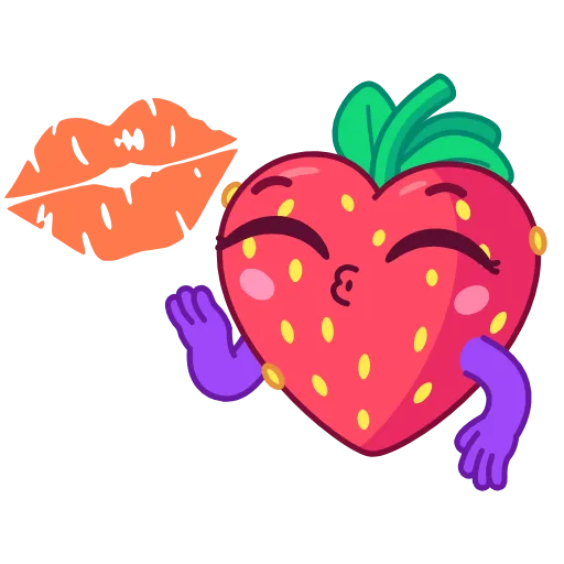 😘 Стикер «Sweety Strawberry» для Telegram