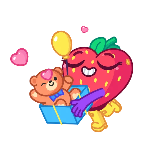 🎁 Стикер «Sweety Strawberry» для Telegram