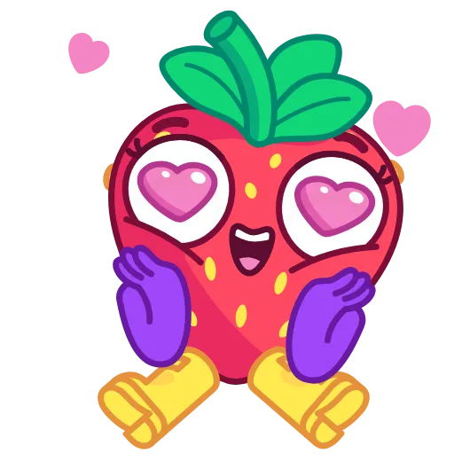 😍 Стикер «Sweety Strawberry» для Telegram