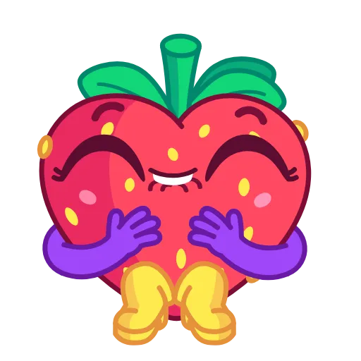 Стикерпак Sweety Strawberry для Telegram