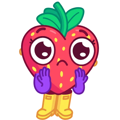 😨 Стикер «Sweety Strawberry» для Telegram