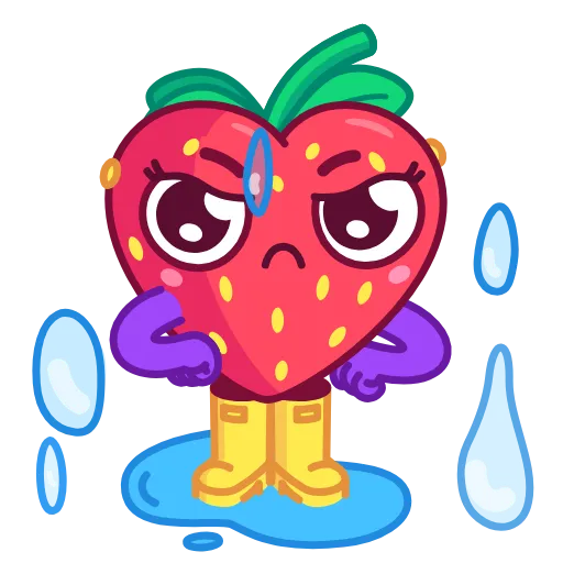 😠 Стикер «Sweety Strawberry» для Telegram