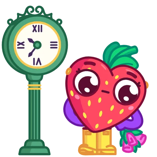 ⏰ Стикер «Sweety Strawberry» для Telegram