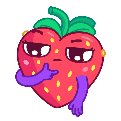🤔 Стикер «Sweety Strawberry» для Telegram
