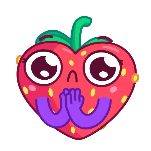 👏 Стикер «Sweety Strawberry» для Telegram