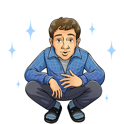 👍 Стикер «Реальные пацаны Без текста» для Telegram