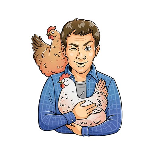 🐔 Стикер «Реальные пацаны Без текста» для Telegram