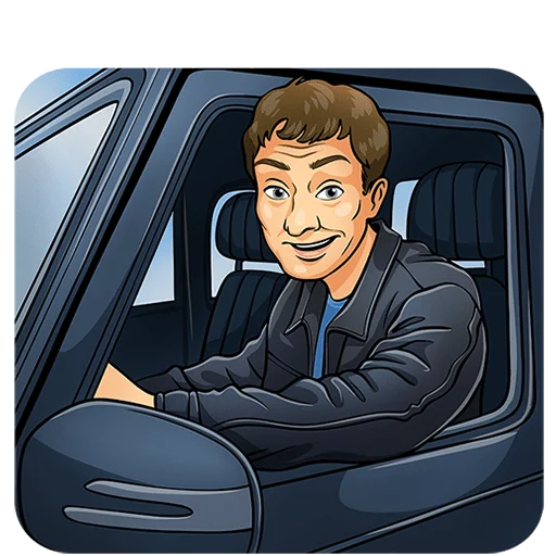 🚗 Стикер «Реальные пацаны Без текста» для Telegram
