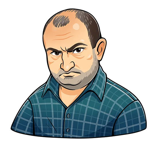 🙅‍♂️ Стикер «Реальные пацаны Без текста» для Telegram