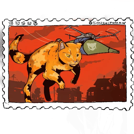 🐱 Стикер «SWO_Postmarks» для Telegram