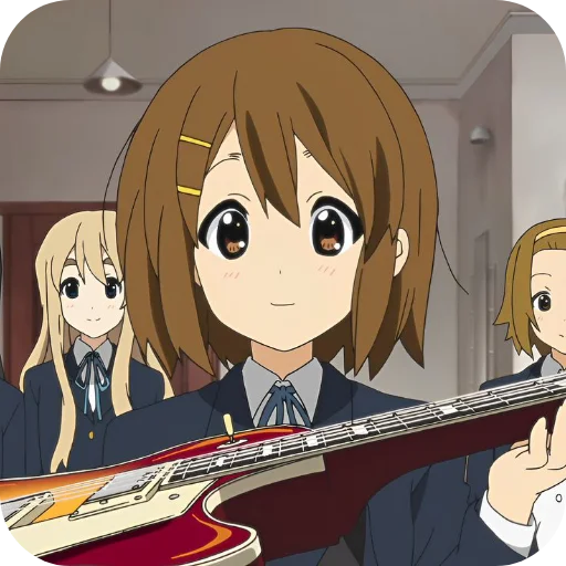 🥰 Стикер «Yui Hirasawa» для Telegram