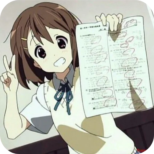 🥰 Стикер «Yui Hirasawa» для Telegram