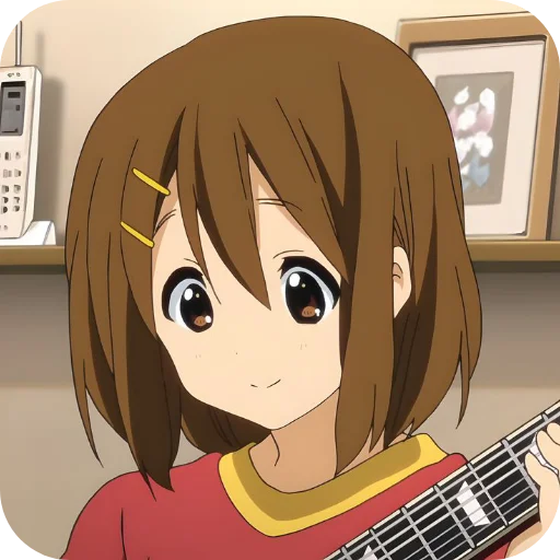 🥰 Стикер «Yui Hirasawa» для Telegram