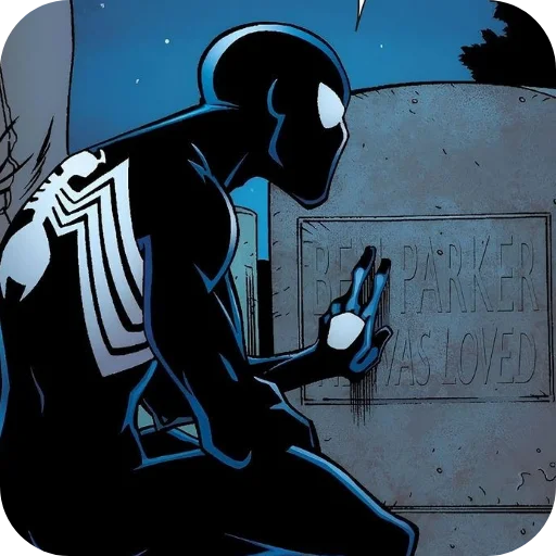 💀 Стикер «Symbiote Spider Man» для Telegram