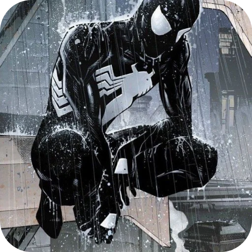 😕 Стикер «Symbiote Spidey» для Telegram