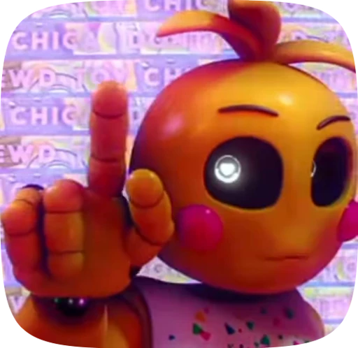🤫 Стикер «Toy Chica Top» для Telegram