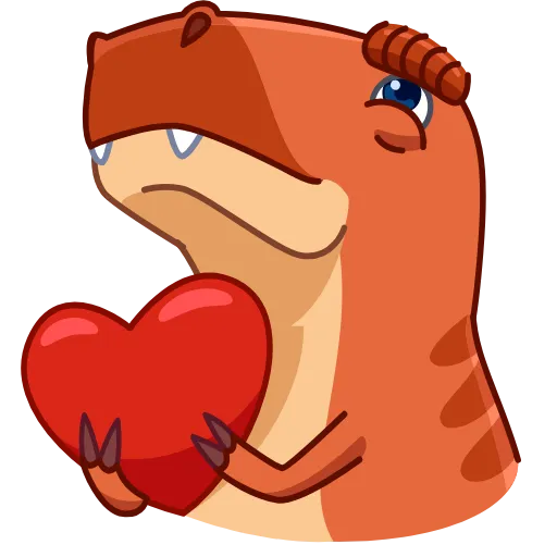 ❤️ Стикер «Tyrannosaurus Rex» для Telegram