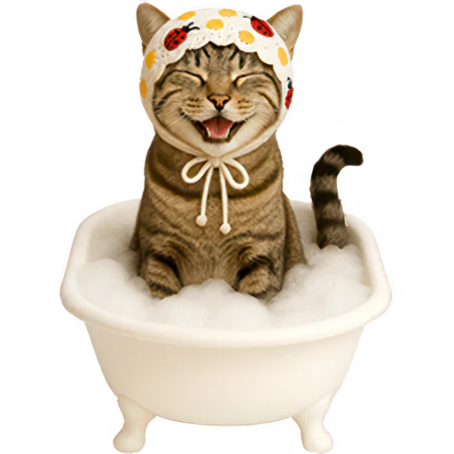 🛁 Стикер «Кот с платком» для Telegram
