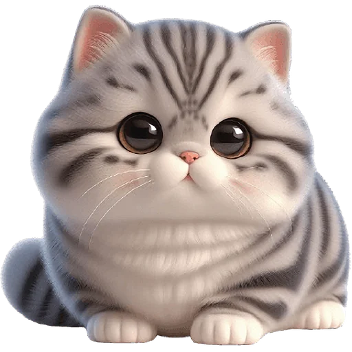 🙄 Стикер «Полосатый котенок» для Telegram