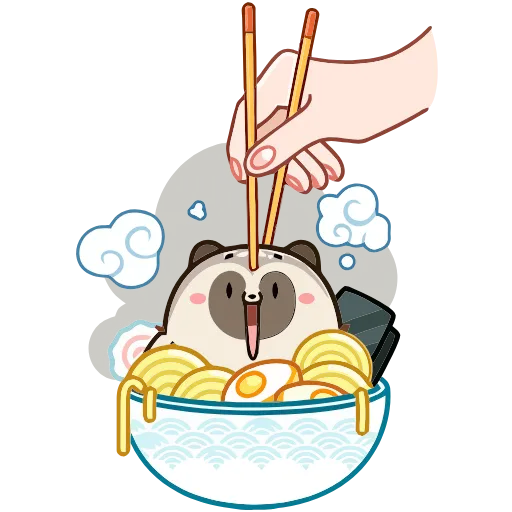 🍜 Эмодзи «тaнyки тю» для Telegram