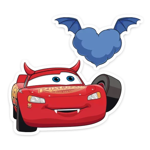 💞 Стикер «Стиль на набор Тачки» для Telegram