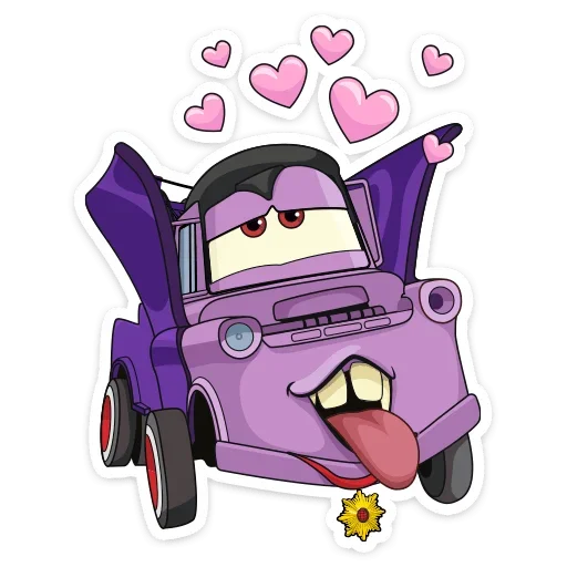 🥰 Стикер «Стиль на набор Тачки» для Telegram