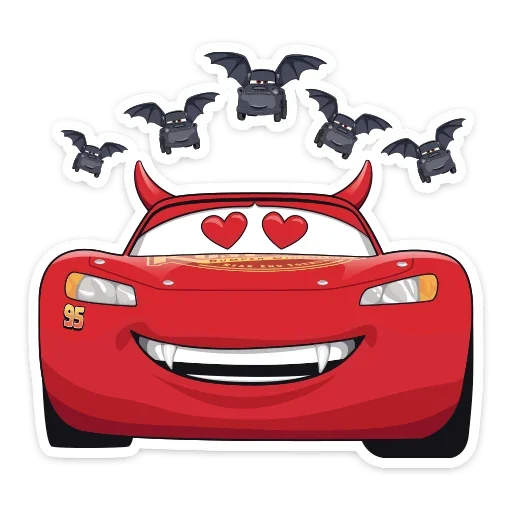 😍 Стикер «Стиль на набор Тачки» для Telegram