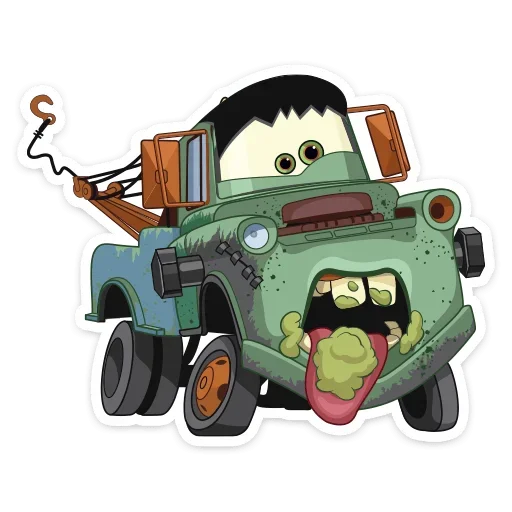 🤮 Стикер «Стиль на набор Тачки» для Telegram