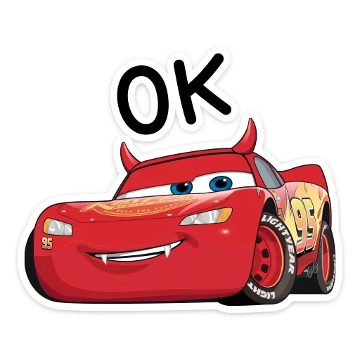 👌 Стикер «Стиль на набор Тачки» для Telegram