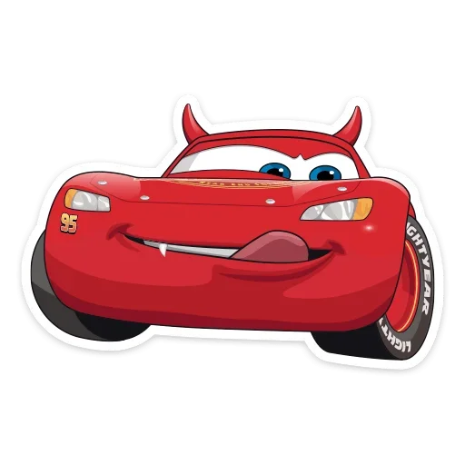 😋 Стикер «Стиль на набор Тачки» для Telegram