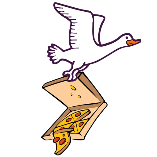 🍕 Стикер «Тактичный Гусь» для Telegram