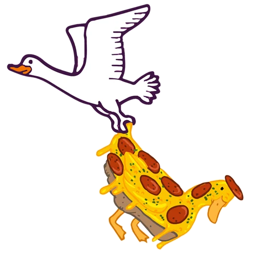🍕 Стикер «Тактичный Гусь» для Telegram
