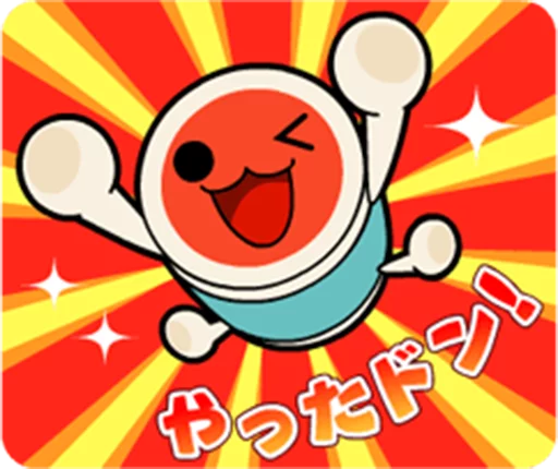 Стикерпак Taiko no Tatsujin LINE Stickers для Telegram — скачать