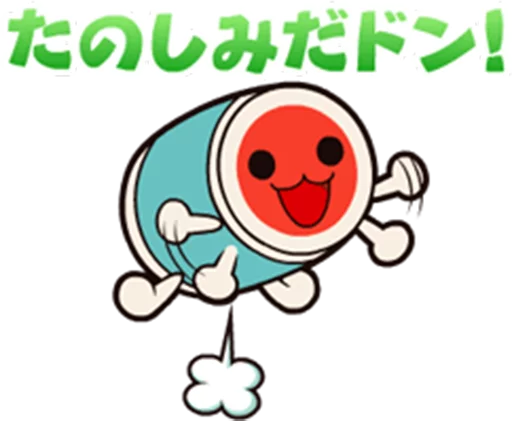 🤣 Стикер «Taiko no Tatsujin LINE Stickers» для Telegram