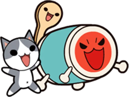 😬 Стикер «Taiko no Tatsujin LINE Stickers» для Telegram
