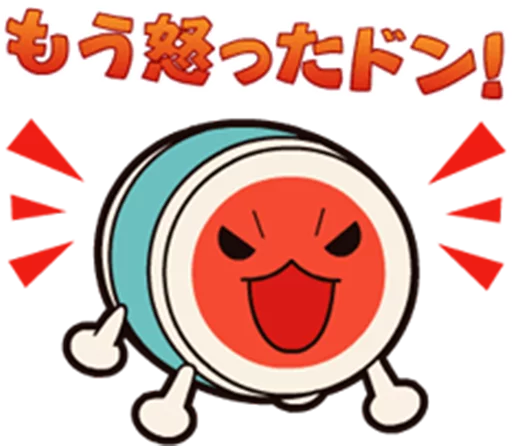 😠 Стикер «Taiko no Tatsujin LINE Stickers» для Telegram