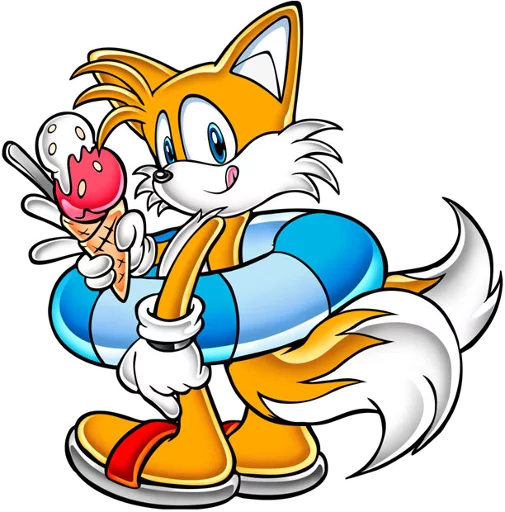 🏊 Стикер «Miles Tail Prower» для Telegram