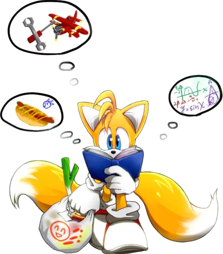 💭 Стикер «Miles Tails Prower Part 2» для Telegram