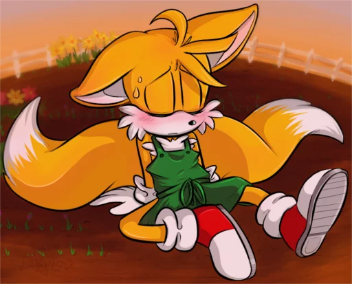 😣 Стикер «Miles Tails Prower Part 2» для Telegram