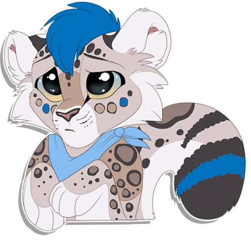 🥺 Стикер «Tailz SnowMew» для Telegram