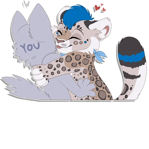 Стикерпак Tailz SnowMew для Telegram