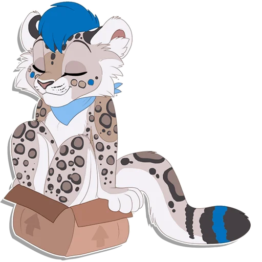 📦 Стикер «Tailz SnowMew» для Telegram