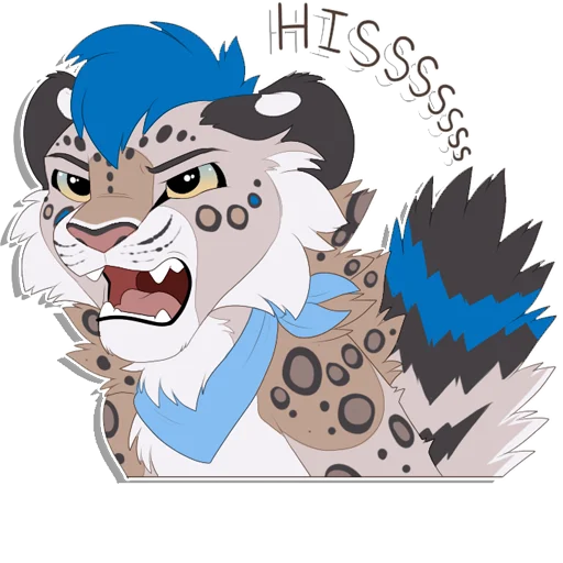 😠 Стикер «Tailz SnowMew» для Telegram