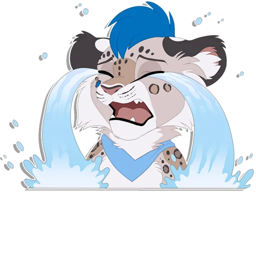 😭 Стикер «Tailz SnowMew» для Telegram