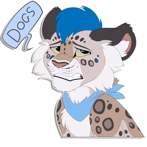 🐶 Стикер «Tailz SnowMew» для Telegram