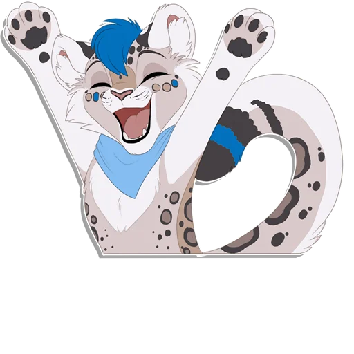 😄 Стикер «Tailz SnowMew» для Telegram