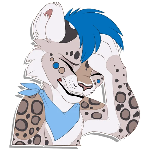🥳 Стикер «Tailz SnowMew» для Telegram