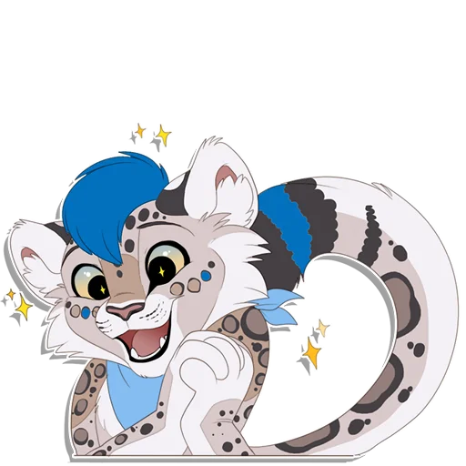 ✨ Стикер «Tailz SnowMew» для Telegram