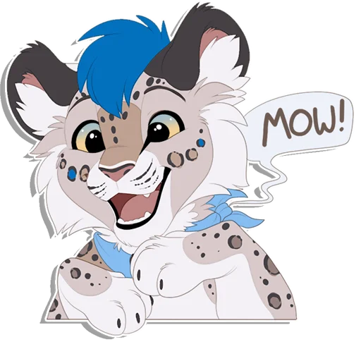 😺 Стикер «Tailz SnowMew» для Telegram