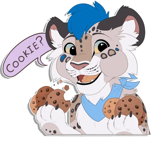 🍪 Стикер «Tailz SnowMew» для Telegram